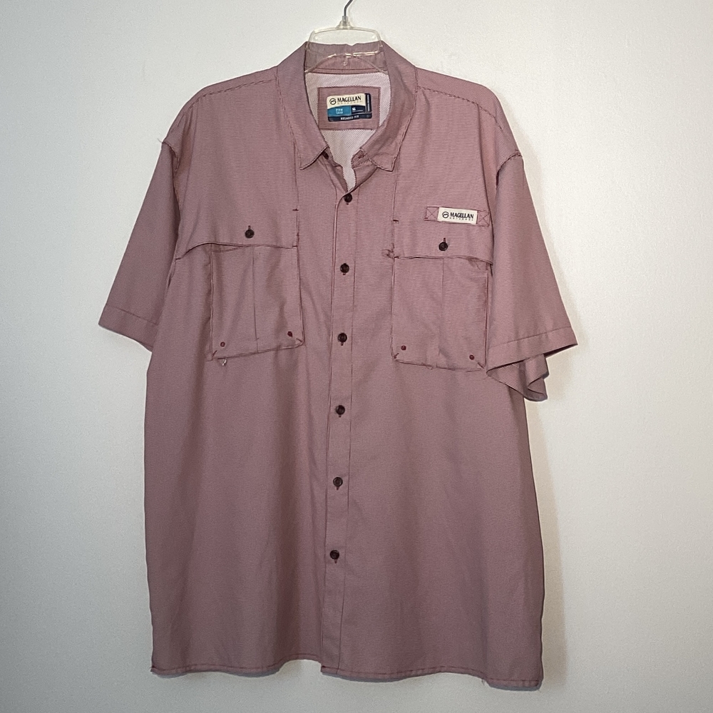 Magellan Outdoors Pink Casual Button Down Shirt